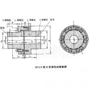 HTLB型可拆卸式彈性塊聯軸器圖紙