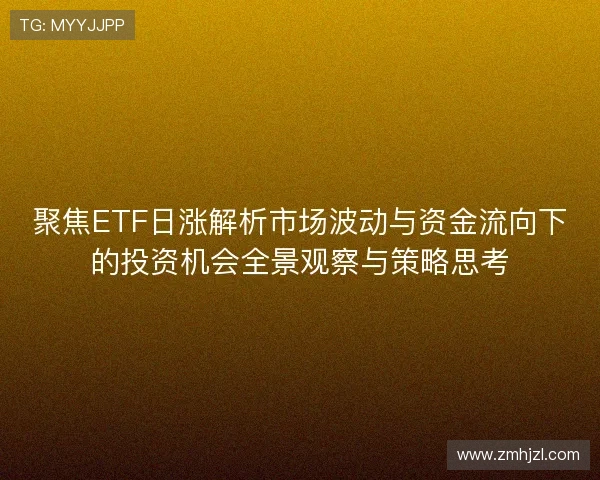 聚焦ETF日涨解析市场波动与资金流向下的投资机会全景观察与策略思考